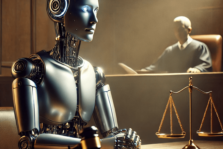 Qui est responsable quand l’IA décide ? Visuel abstrait représentant la délégation des décisions à l’intelligence artificielle"